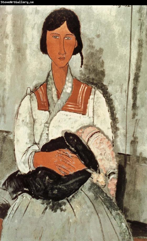 Amedeo Modigliani Gypsy Woman and Girl